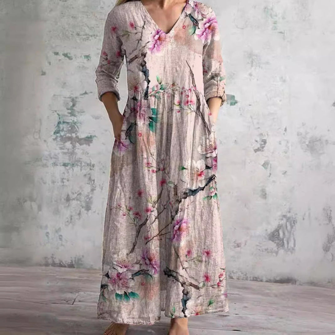 TOSCANA – Vestito Lungo Donna Fantasia Floreale