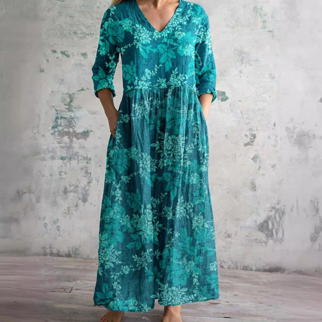 TOSCANA – Vestito Lungo Donna Fantasia Floreale