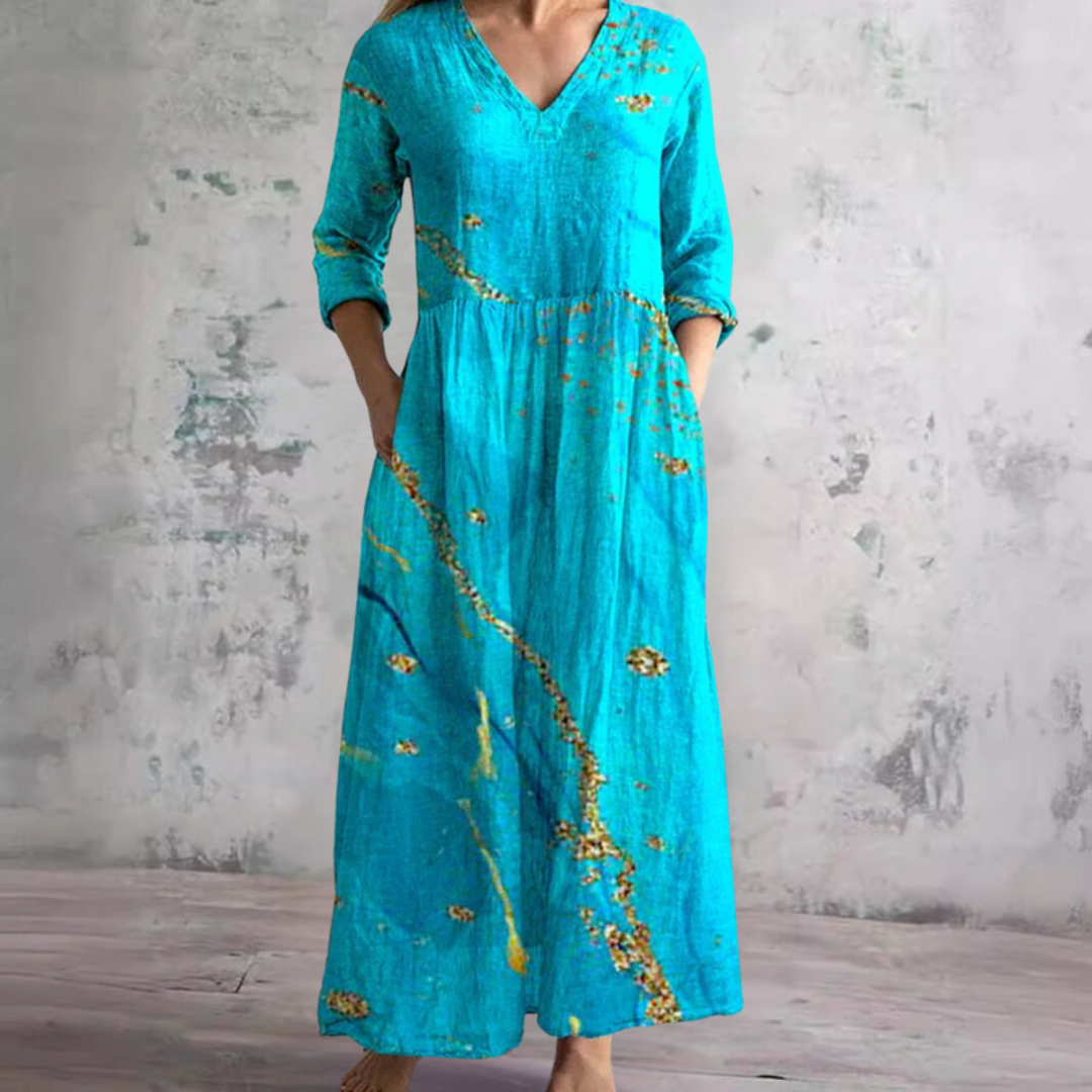 TOSCANA – Vestito Lungo Donna Fantasia Floreale