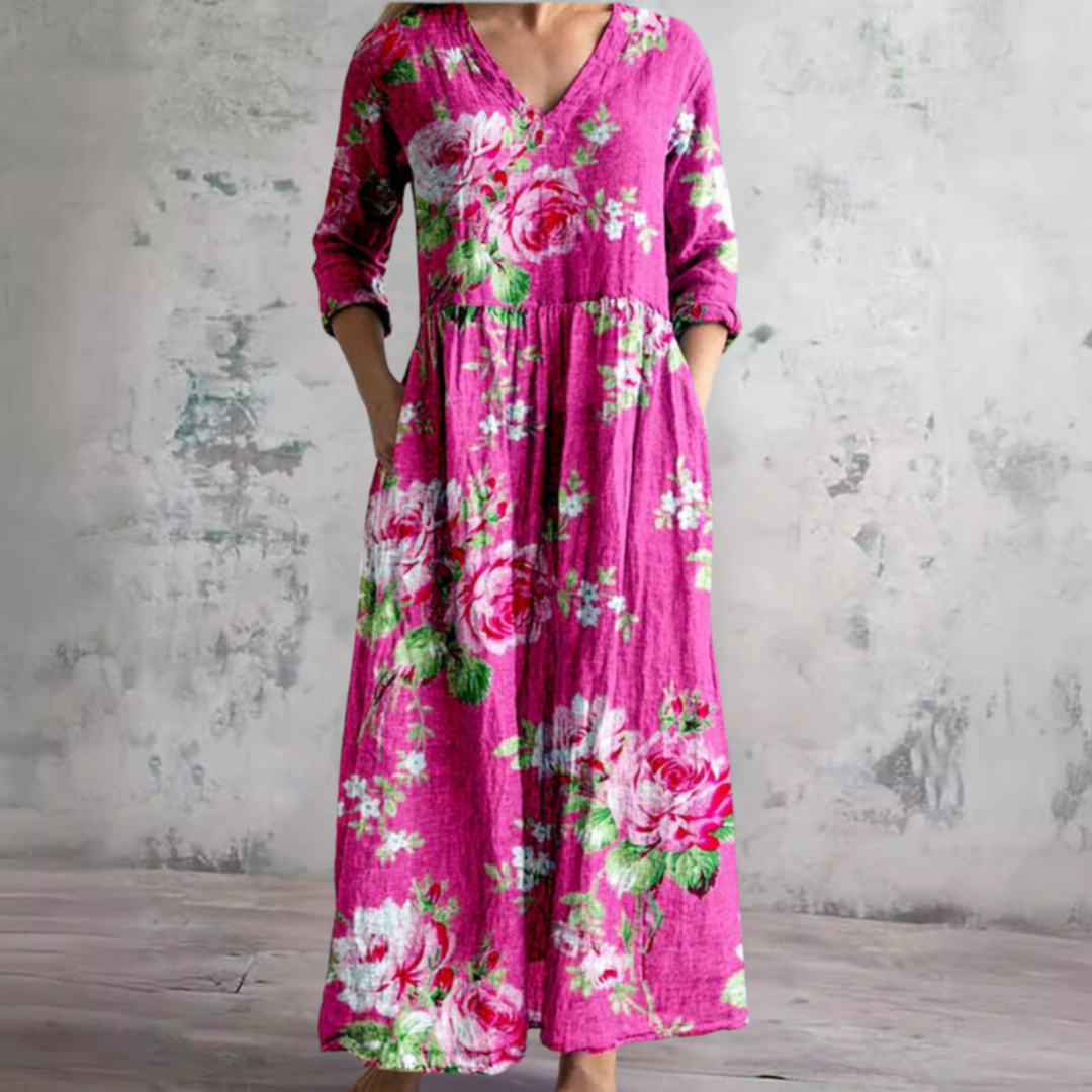 TOSCANA – Vestito Lungo Donna Fantasia Floreale