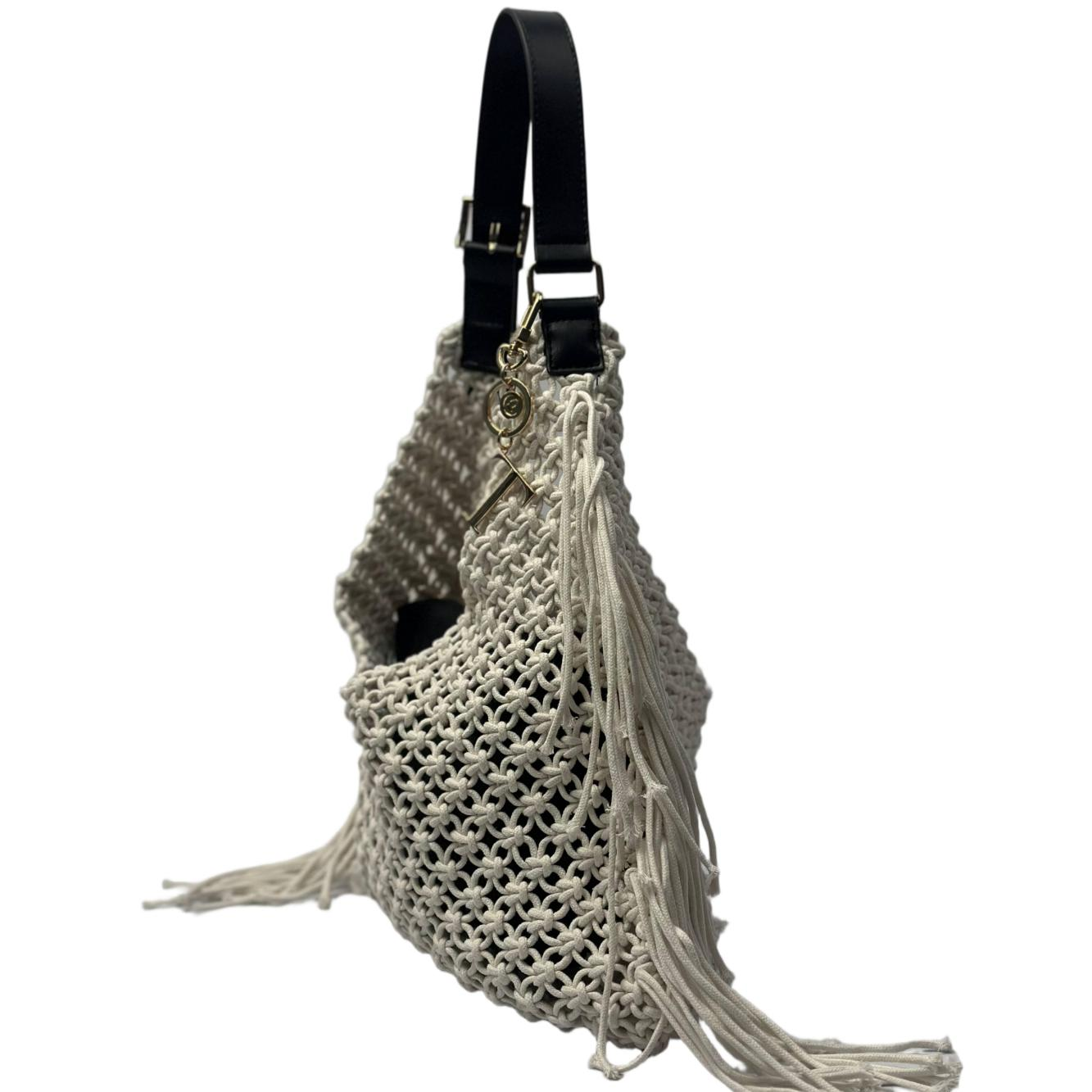 Borsa Donna in Poly - Varianti Beige. Black e Tan