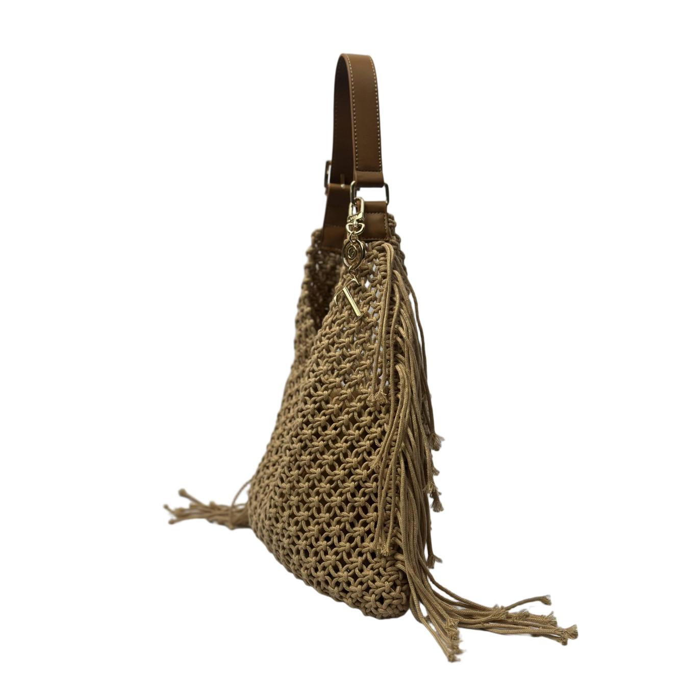 Borsa Donna in Poly - Varianti Beige. Black e Tan