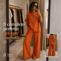 Coordset in lino - In sconto del 30% oggi