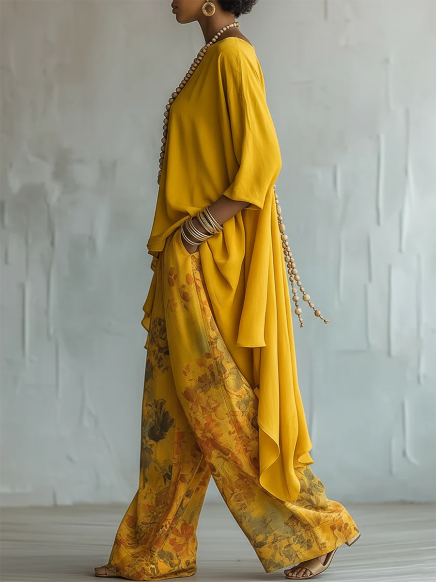Completo Girasole Camicia e Pantalone